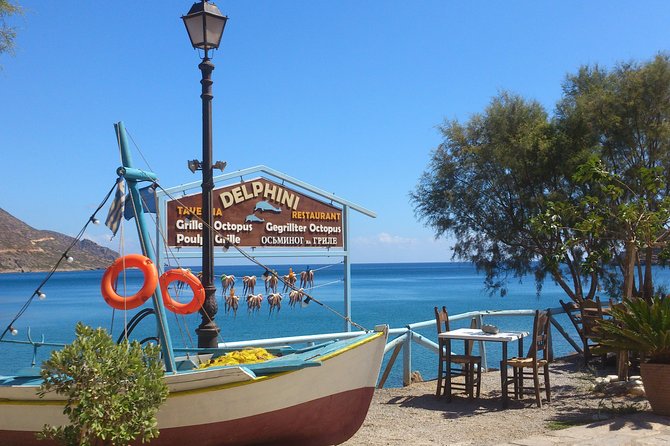 Scenic drive along the Cretan coast near Agios Nikolaos